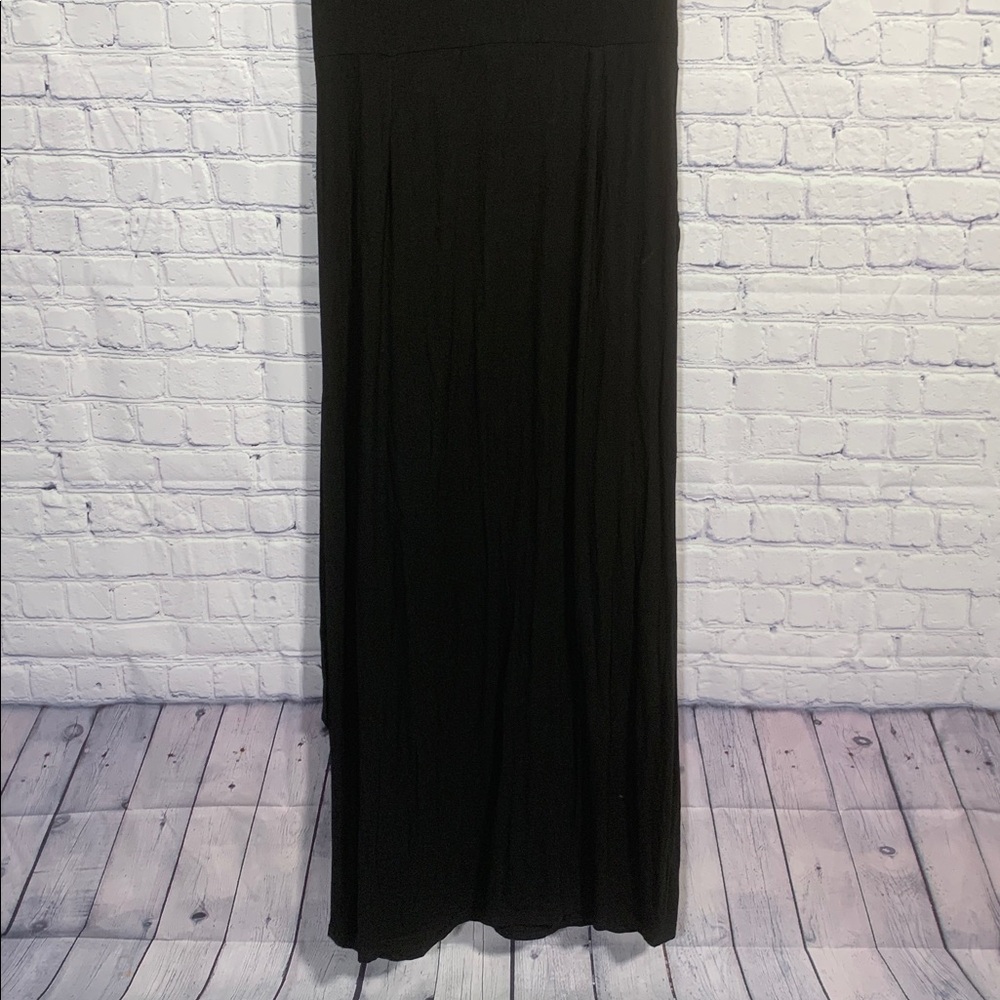 The Main Street Exchange Womens Short Sleeve Maxi Dress Black S Casual Minimal - Picture 7 of 7